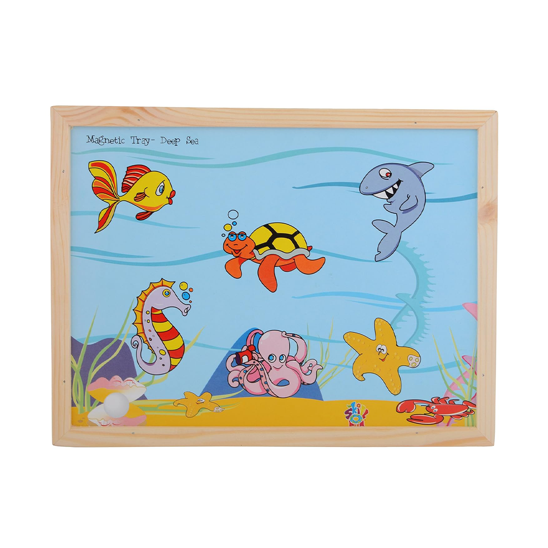 Skillofun Wooden Magnetic Twin Play Tray - Deep Sea - The Magic Lamps