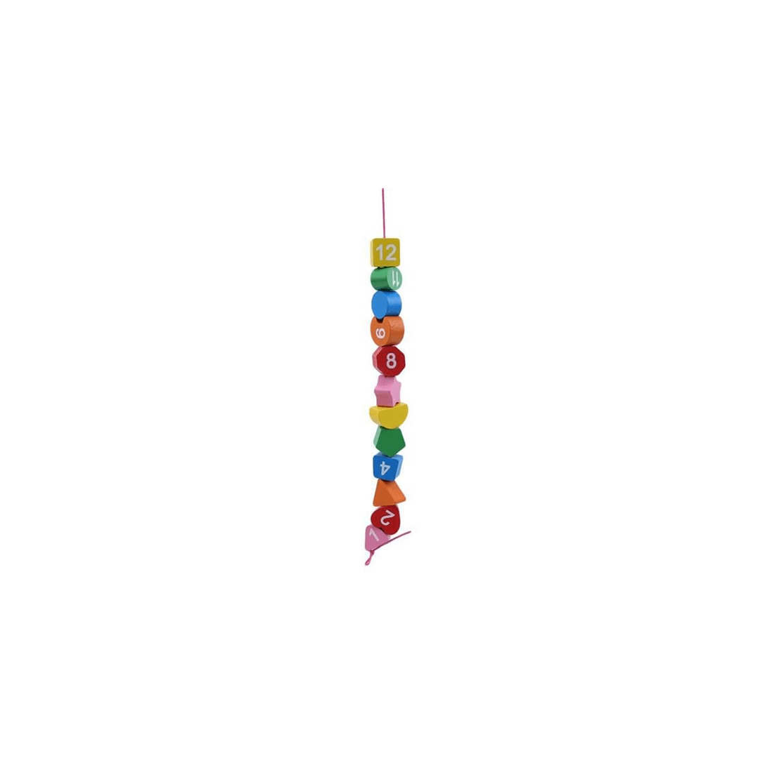 Extrokids Toys Extrokids Wooden Seton Clock For Toddler With Lacing (1 - 6 Years)
