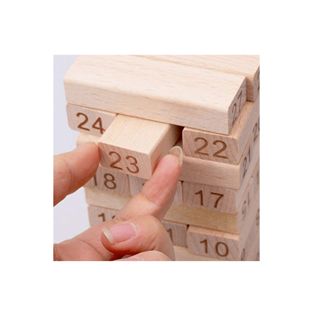 Baan Toys Toys Baan Toys Wooden Zenga Balancing Block Game - 54 Pieces (3 Years+)