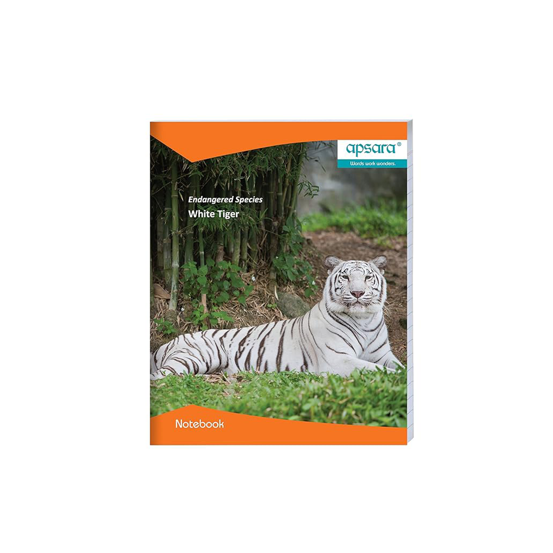 Apsara Small size Softbound Notebook 19x15.5 Pages 92 Single Line Use For School & Kids (Pack of 10)