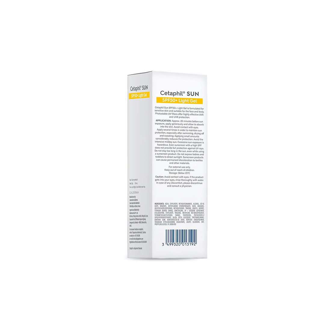 Cetaphil Sun SPF 50 Sunscreen For Combination Skin Type, 50ml