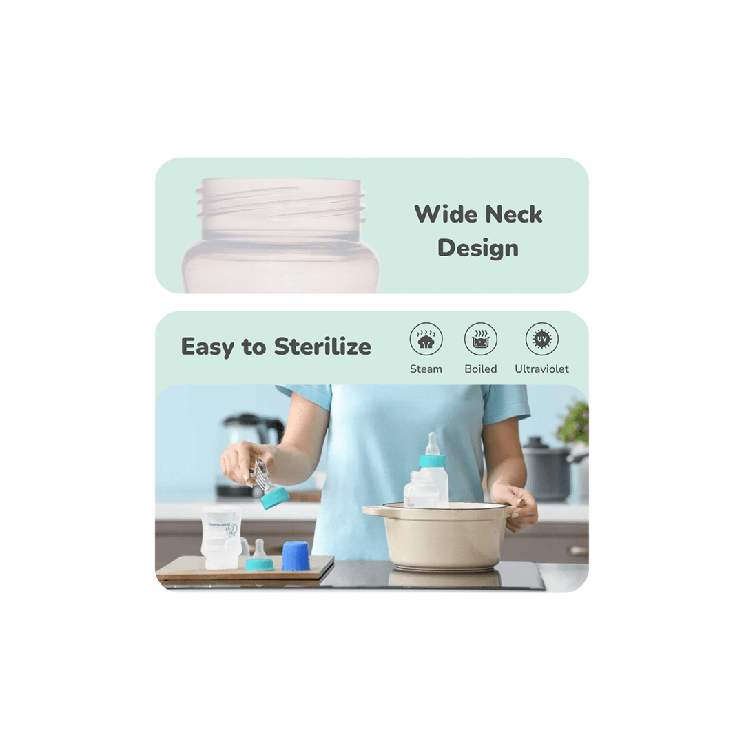 R for Rabbit Feeding Products R for Rabbit First feed 150 ml PP Feeding Bottle (1 Months+)