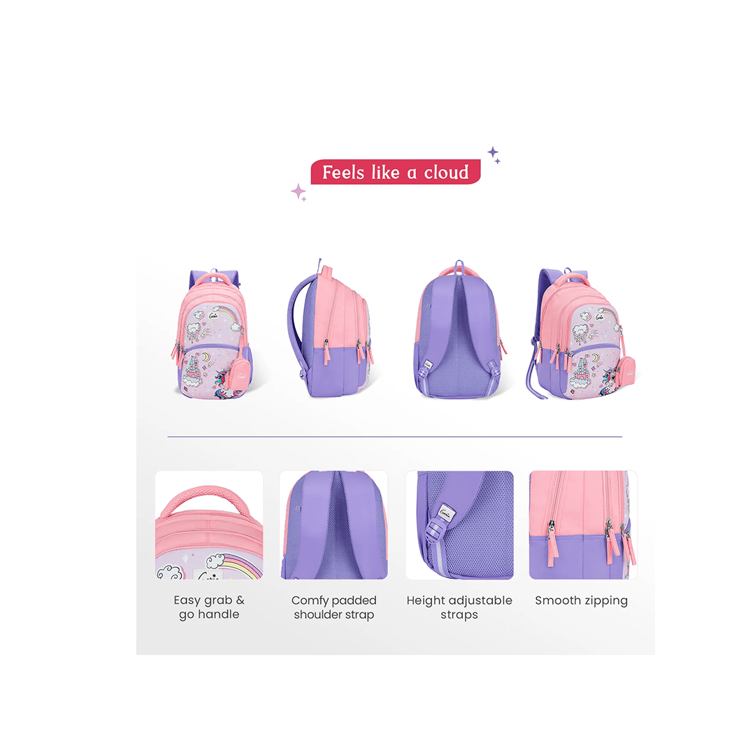 Genie Toys Genie Stardew 27L Pink School Backpack For Kids