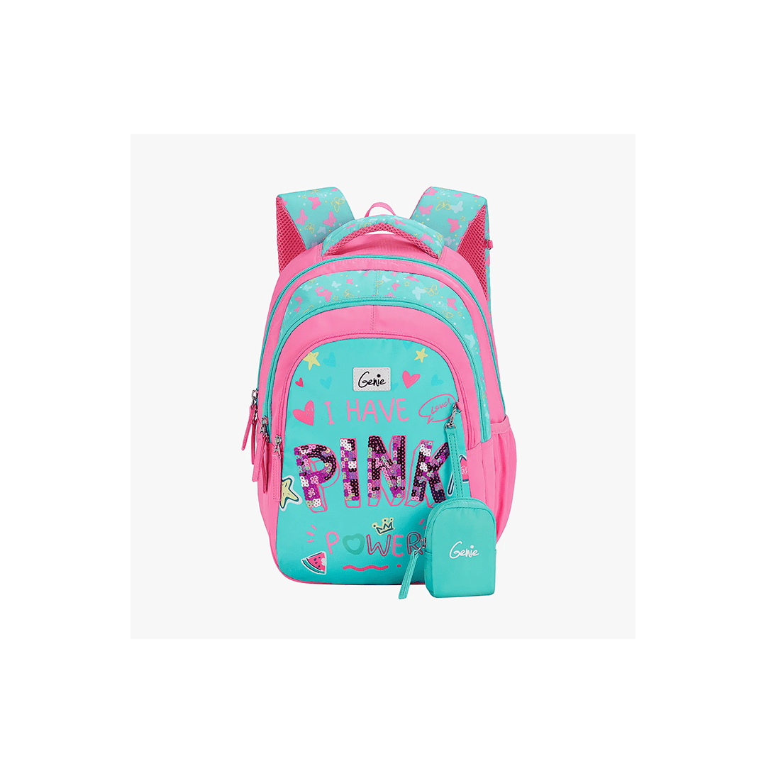 Genie Toys Genie Pinkpower Small Backpack for Kids (4-7 Years)