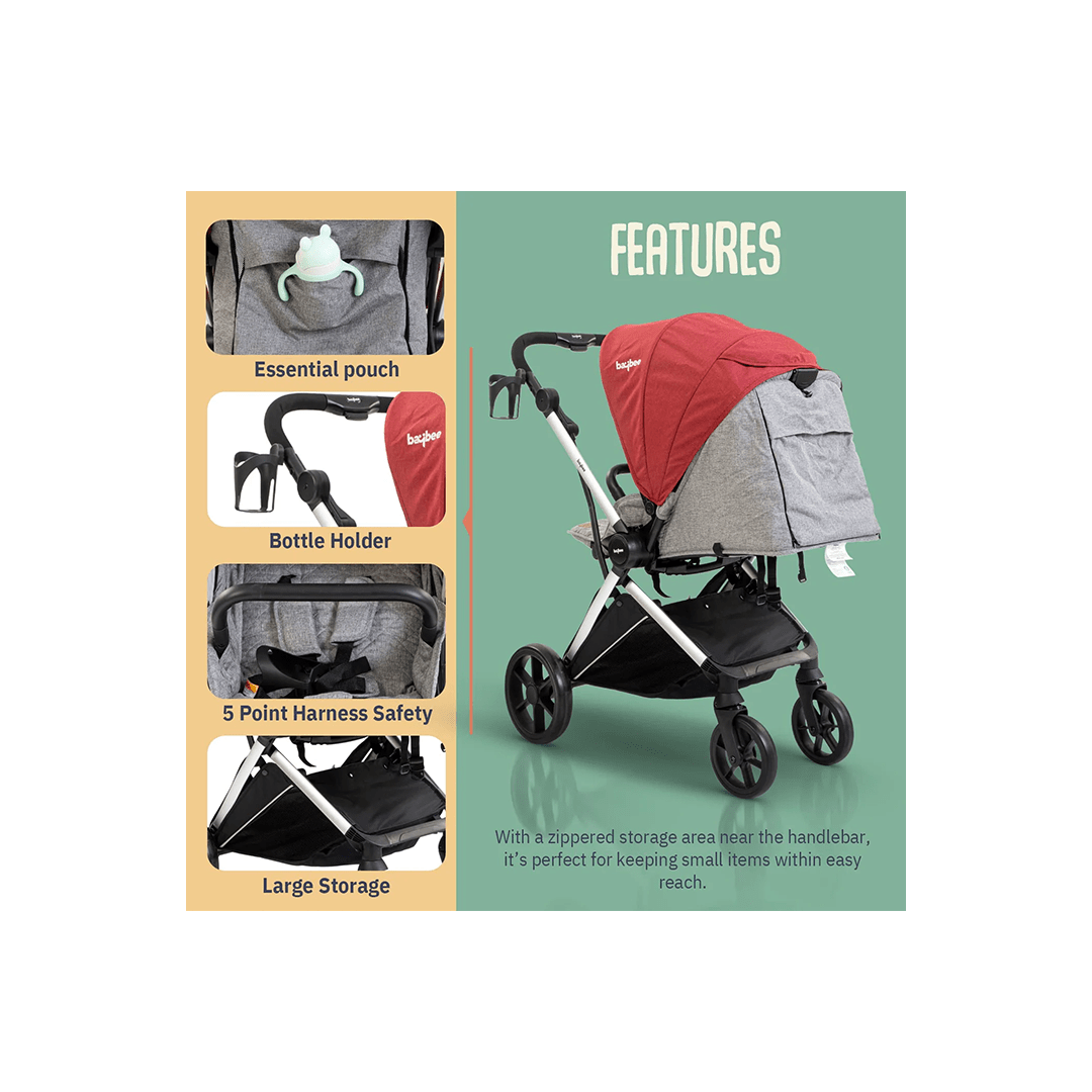 Baybee Other Gears Baybee infant Baby Pram Stroller With Aluminium Frame