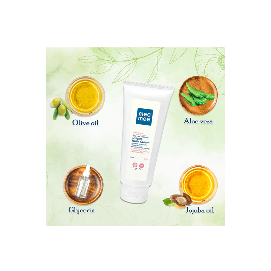Mee Mee Baby Care Mee Mee Soothing Diaper Nappy Rash Cream With Aloe Vera | 100ml (1 months - 2 Years)