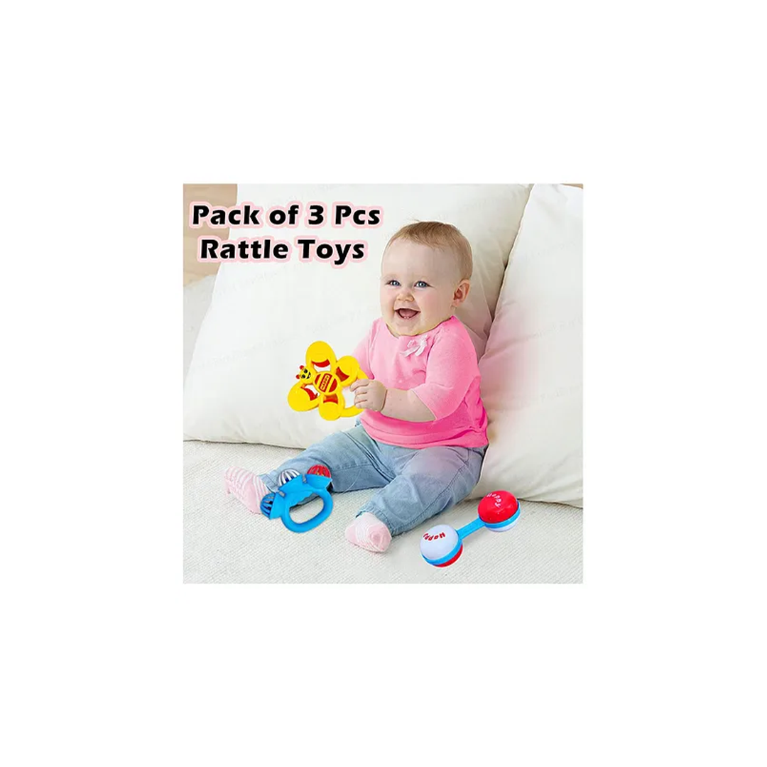 Baan Toys 3 Pcs Rattles set (3 Months+) : Developments Toys For Little Ones in India