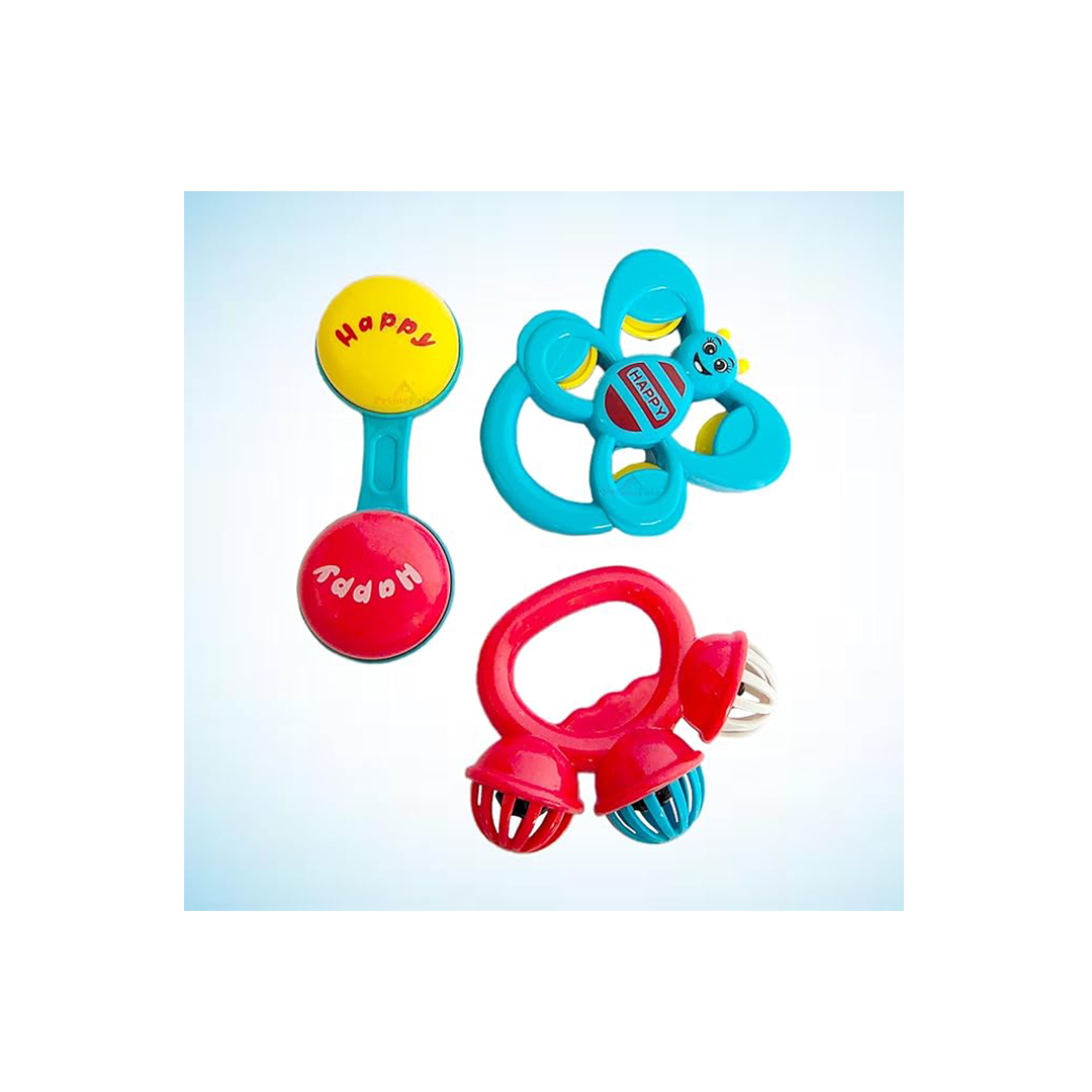 Baan Toys 3 Pcs Rattles set (3 Months+) : Developments Toys For Little Ones in India