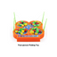 Baan Toys 32 Pieces Magnetic Fish Catching Game Fishing Game with Music with 4 Rotating Fish Ponds with 4 Magnetic Sticks (3 Years+) : Development Toys For Little Ones In India