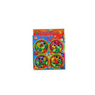 Baan Toys 32 Pieces Magnetic Fish Catching Game Fishing Game with Music with 4 Rotating Fish Ponds with 4 Magnetic Sticks (3 Years+) : Development Toys For Little Ones In India