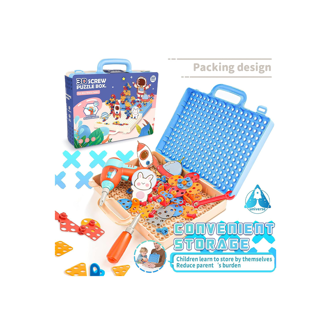  3D Screw Puzzle Set For Kids