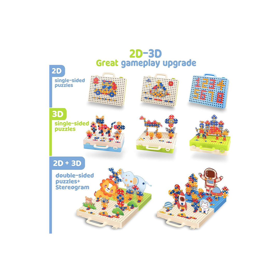  3D Screw Puzzle Set For Kids