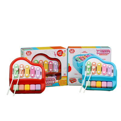 Baan Toys Xylophone Cum Piano with 5 Multicolored Keys (18 Months+)