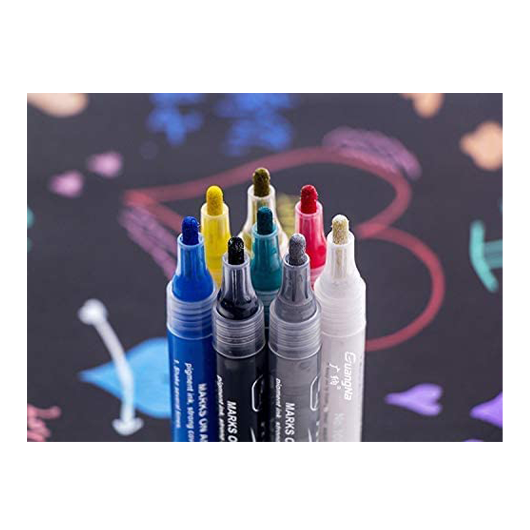 Baan Toys Acrylic Paint Marker Pen Pack of 12 Colors - Multi-Surface Painter & Outliner Pens (3 Years+)  : Development Toys For Little Ones In India