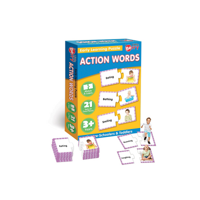 Little Berry Action Words Early Learning Puzzle for Kids (3-7 Years) : Development Toys For Little Ones In India