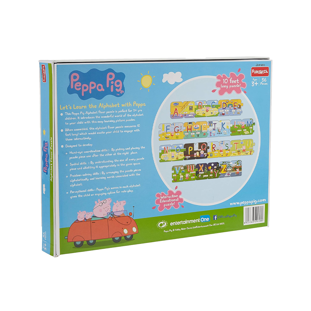 Funskool Peppa Pig Alphabet Floor Puzzle (3 Years+) : Development Toys For Little Ones In India