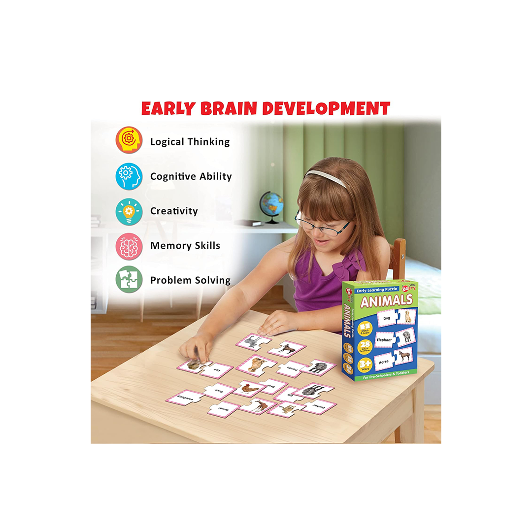 Little Berry Animals  Early Learning Puzzle for Kids (3-7 Years) : Development Toys For Little Ones In India