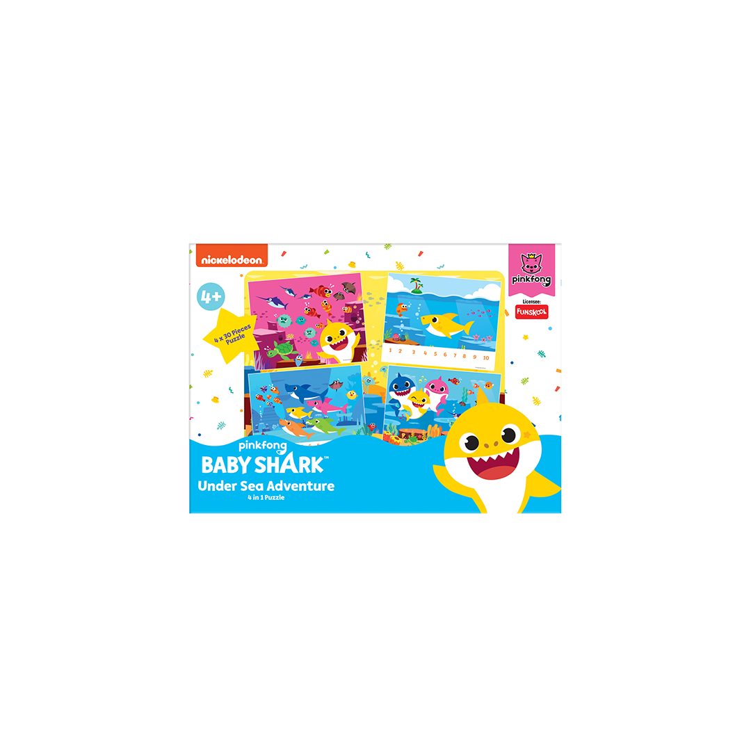 Funskool BABY SHARK 4 IN 1 PUZZLE (4 years+) : Development Toys For Little Ones In India