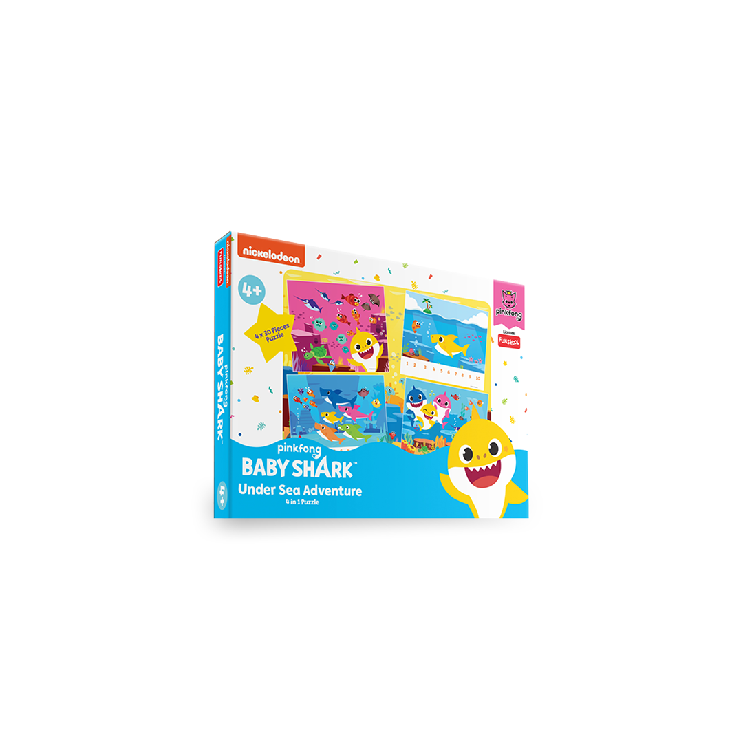 Funskool BABY SHARK 4 IN 1 PUZZLE (4 years+) : Development Toys For Little Ones In India