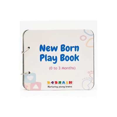 B4brain Newborn Baby Book ( 0-4 months) : Developments Toys For Little Ones in India 