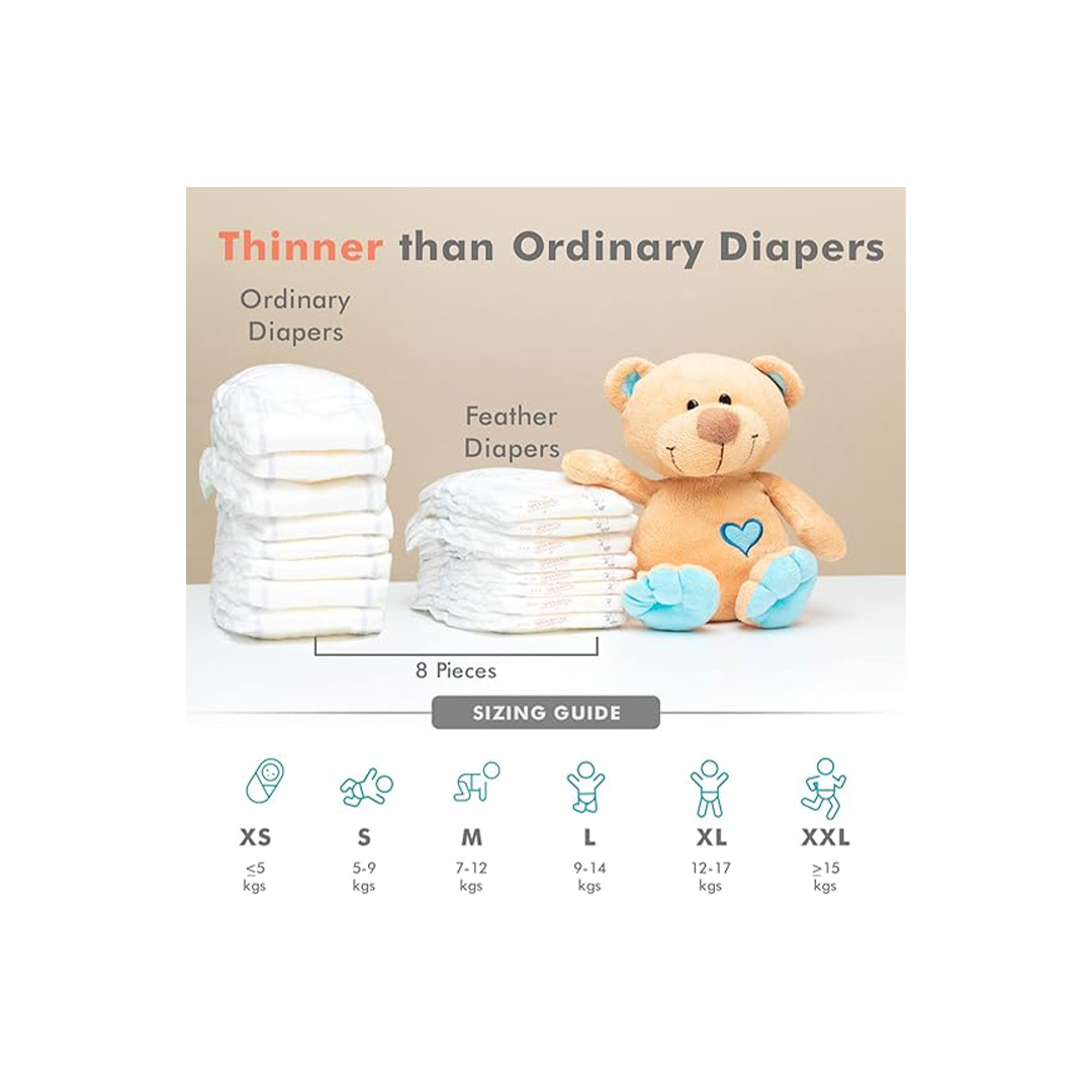 R For Rabbit Feather Diapers - Next Gen Baby Diapers (0 month+)