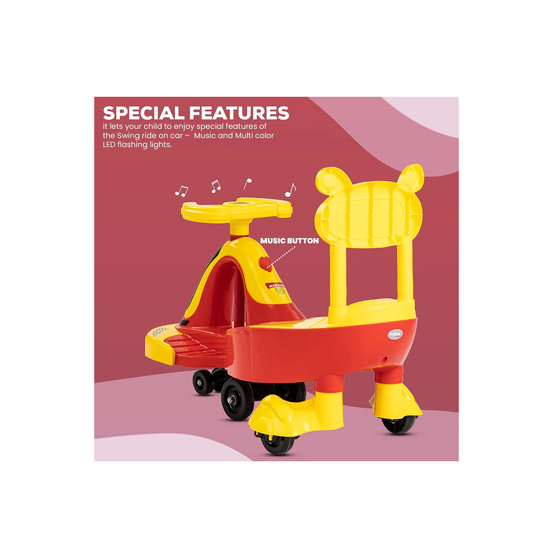 Baybee Nexus Magic Swing Cars for Kids Twister Magic Car for Kids with LED Light(1-3 Years): Developments Toys For Little Ones in India 