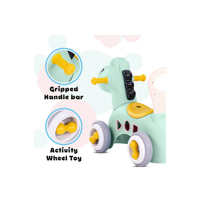 Baybee Pinto Horse Push Car Rider for Kids with Smooth Wheels Baby Car(1-3 Years): Developments Toys For Little Ones in India 