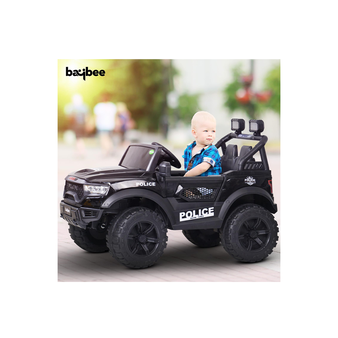 Baybee Run Kids Battery Operated Jeep for Kids with RGB Light & Music (3-8 Years) : Development Toys For Little Ones In India