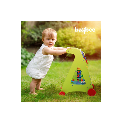 Baybee Wooden Activity Push and Pull Walker for Kids, Learning Sit to Stand Baby Walker (9 Months+) : Development Toys For Little Ones In India