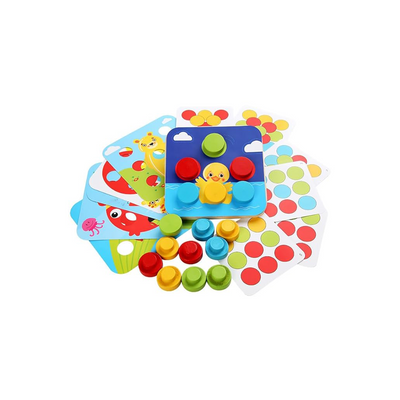 The Clever Clogs Big Peg Mosaic (3 Years+) : Development Toys For Little Ones In India