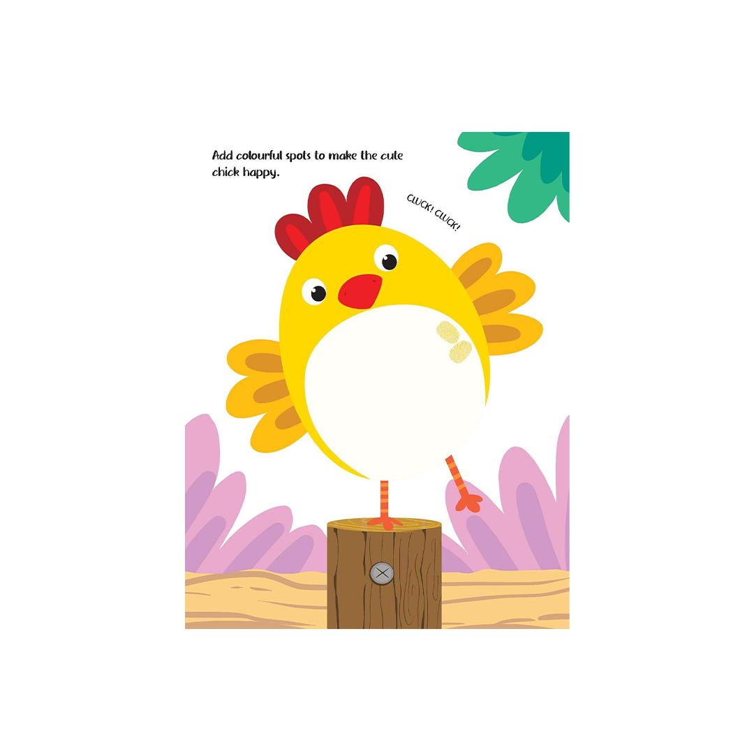 Dreamland Fingerprint Art Activity Book for Children – Farm with Thumbprint Gadget (3 Years+) : Development Toys For Little Ones In India