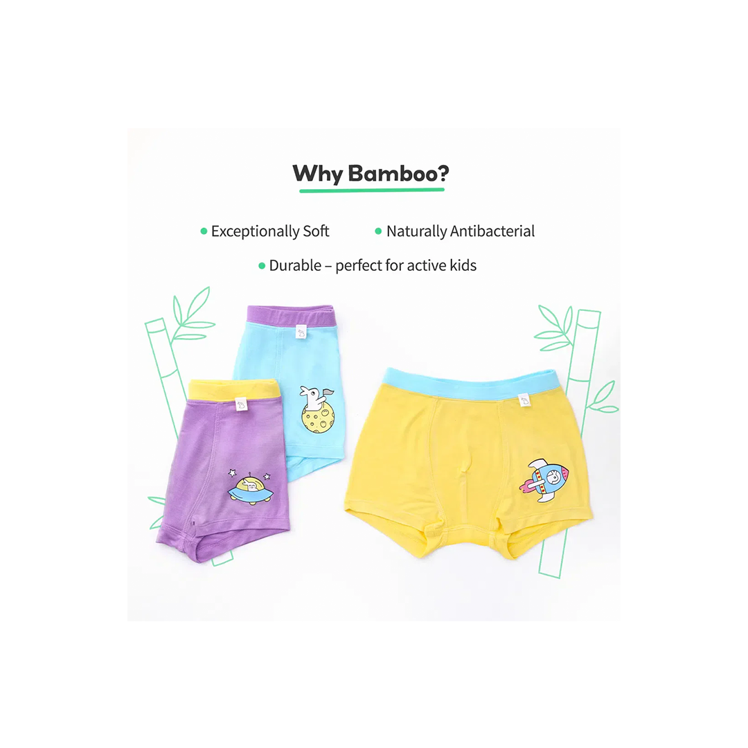 SuperBottom Boys Trunks - Set of 4 (4-8 Years)