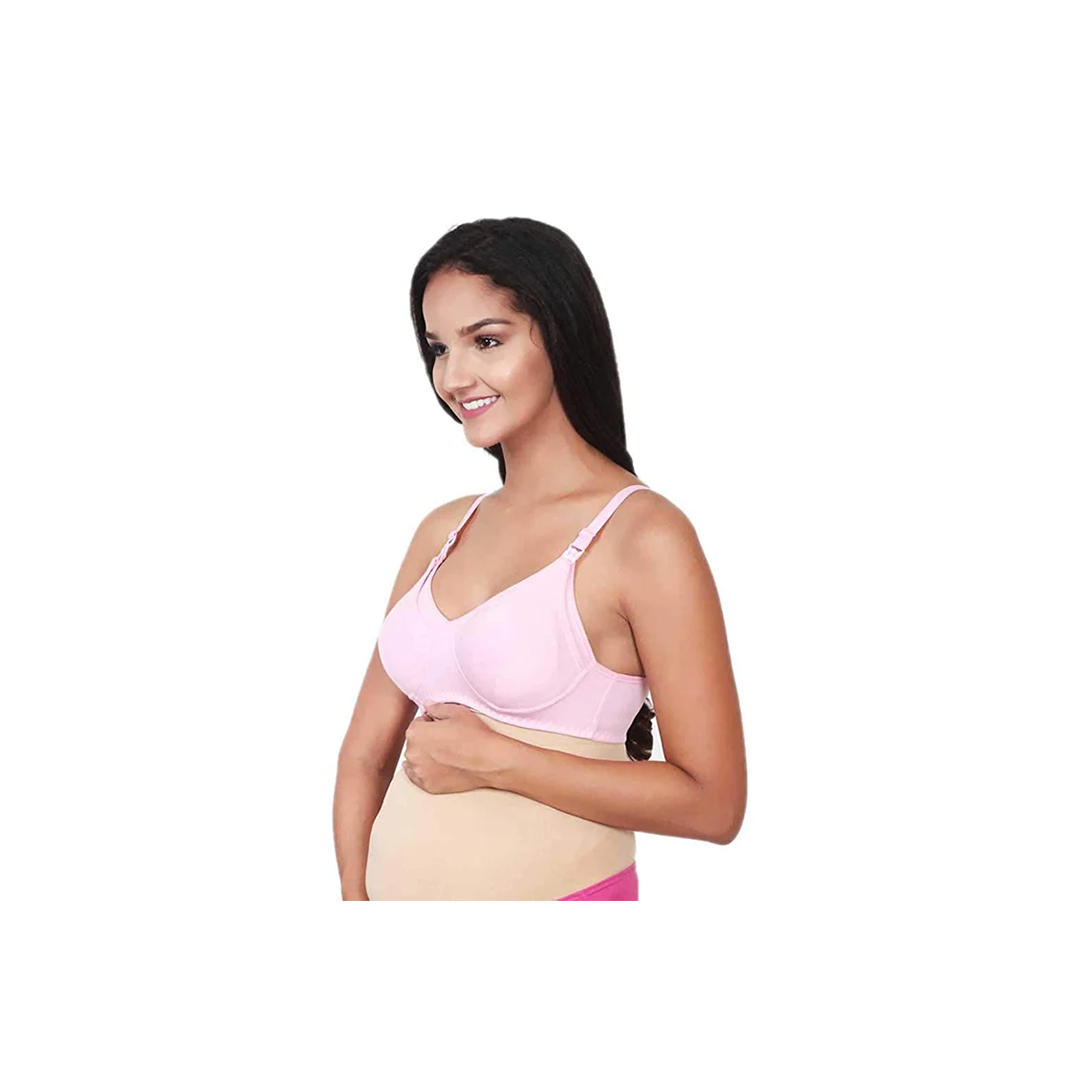 Mee Mee Premium Maternity Nursing Bra with Feeding Option | 100% Cotton Wire-Free Non Padded Feeding Bra for Moms