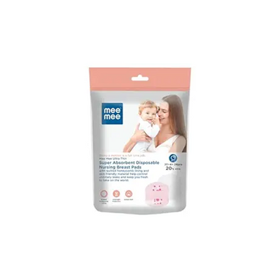 Mee Mee Ultra Thin Super Absorbent Disposable Maternity Nursing Breast Pads 24 Pcs : Developments Toys For Little Ones in India 