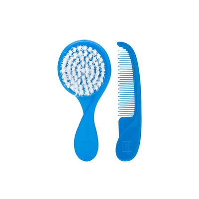 Mee Mee Easy Grip Soft Bristled Comb & Brush Set( 2 months+ )