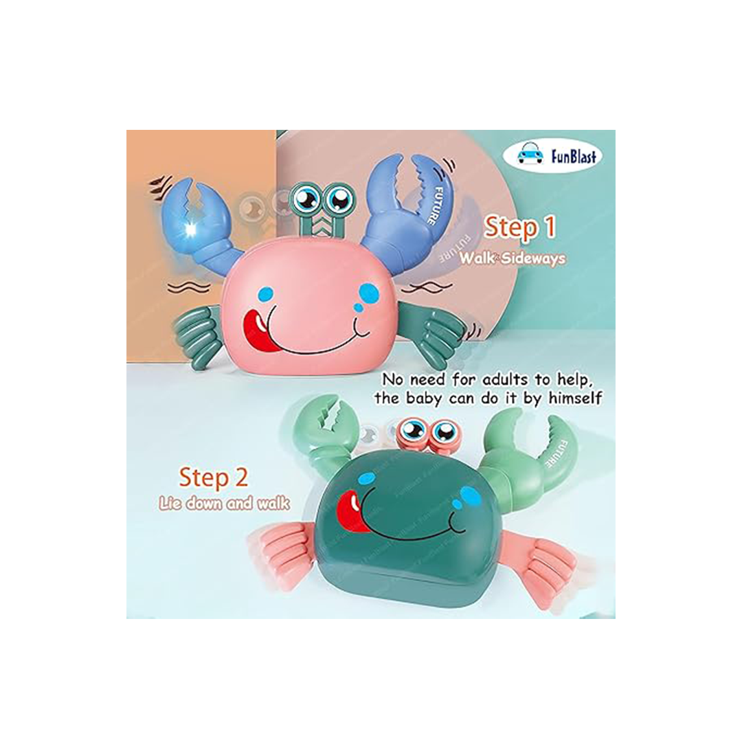 Crawling Crab Toy for Kids, Battery Operated Baby Musical Toy with Lights, Walking Moving Toys for Babies(3 Years +): Developments Toys For Little Ones in India 