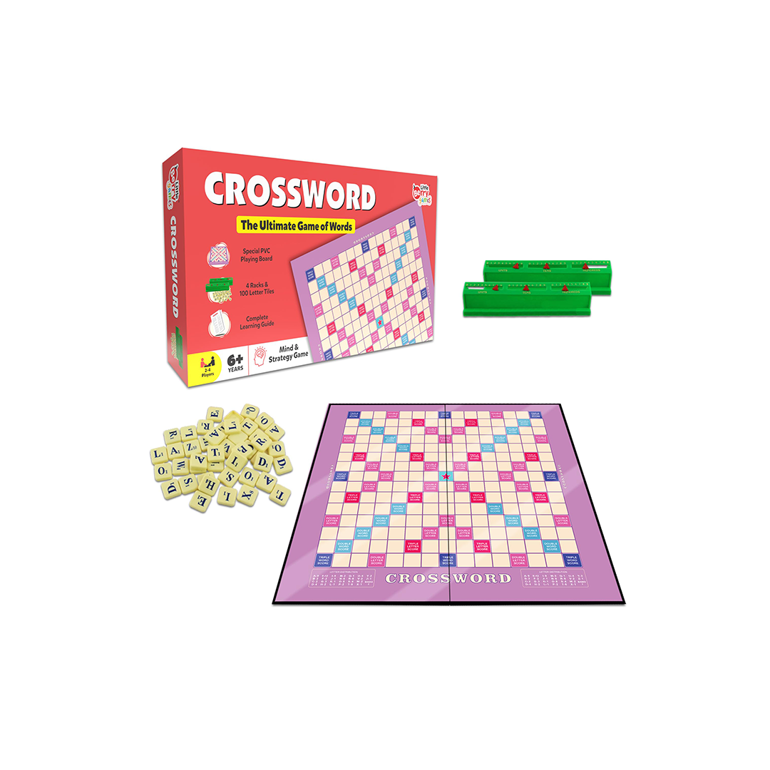 Little Berry Crossword Board Game for Kids & Adults - Ultimate Word Building Game (Multicolour): Development Toy for Little Ones in India