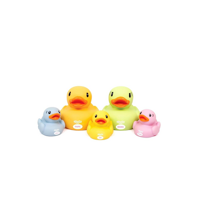 Funskool Giggles Dazzling Duck Family Squeakers - Multicolor (6 Months+)