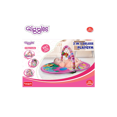 Funskool Giggles 3 in 1 Deluxe Playgym - Pink : Development Toy for Little Ones in India