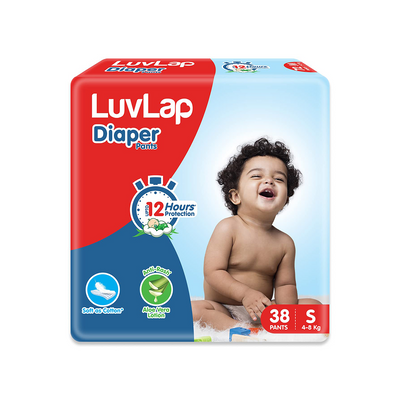 LuvLap Pant Style Baby Diapers with Aloe Vera Lotion