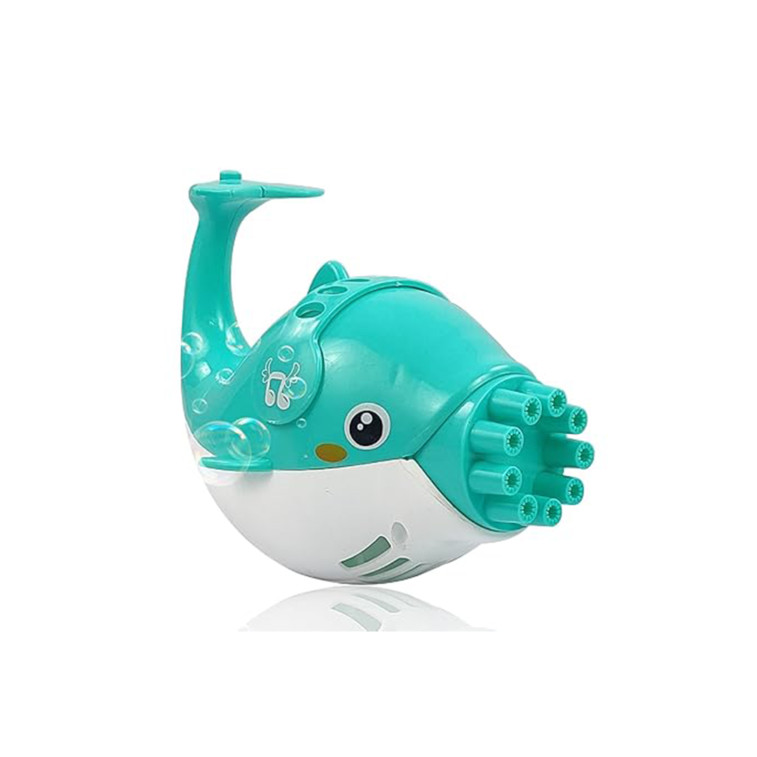 Dolphin Gatling Bubble Gun Blower for Kids, Dolphin Bubble Maker, Bubble Machine Cute Toy with Refill Bubble Solution, Automatic Bubble Maker for Toddlers (3+ Years): Developments Toys For Little Ones in India 