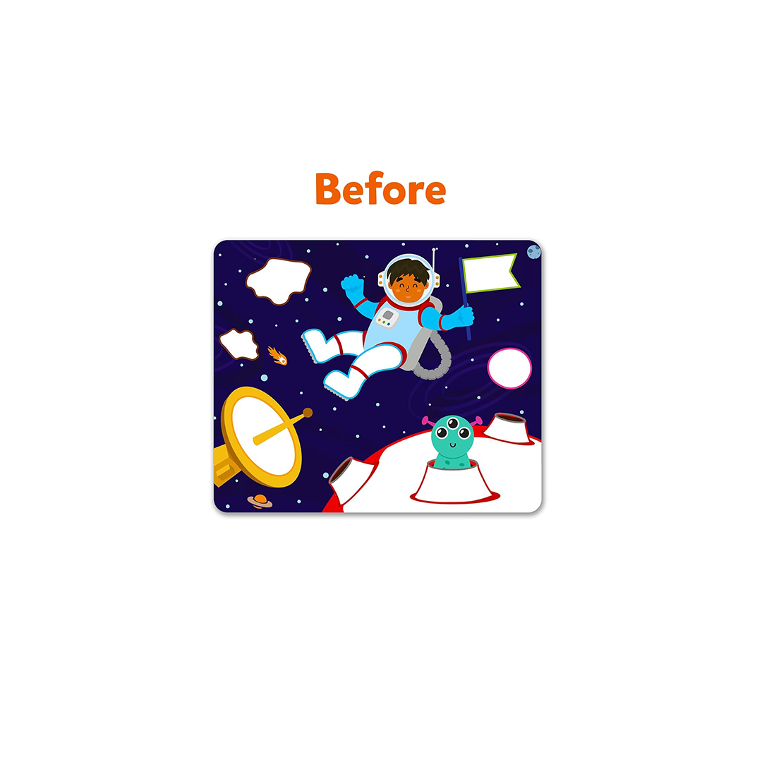 Skillmatics Dot it! - Outer Space | No mess sticker art (ages 3-7) : Development Toys For Little Ones In India