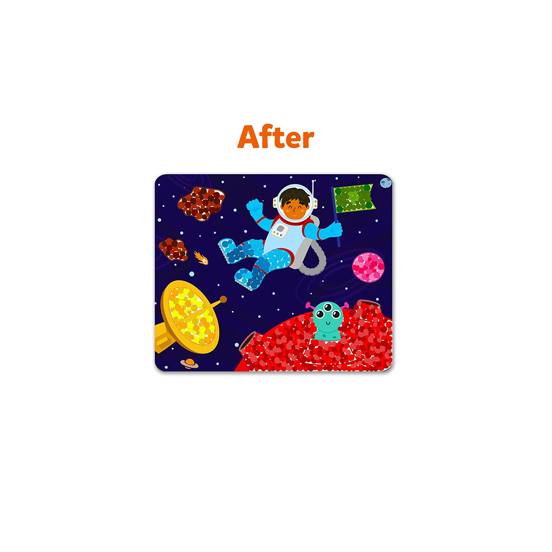 Skillmatics Dot it! - Outer Space | No mess sticker art (ages 3-7) : Development Toys For Little Ones In India