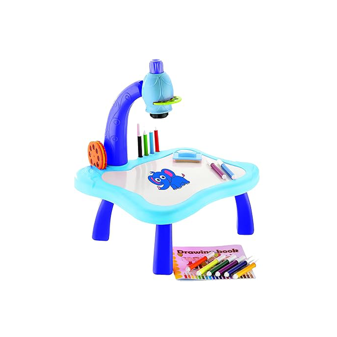 Baan Toys Duraemon Drawing Projector Painting Desk Table (3 Years+): Developments Toys For Little Ones in India 