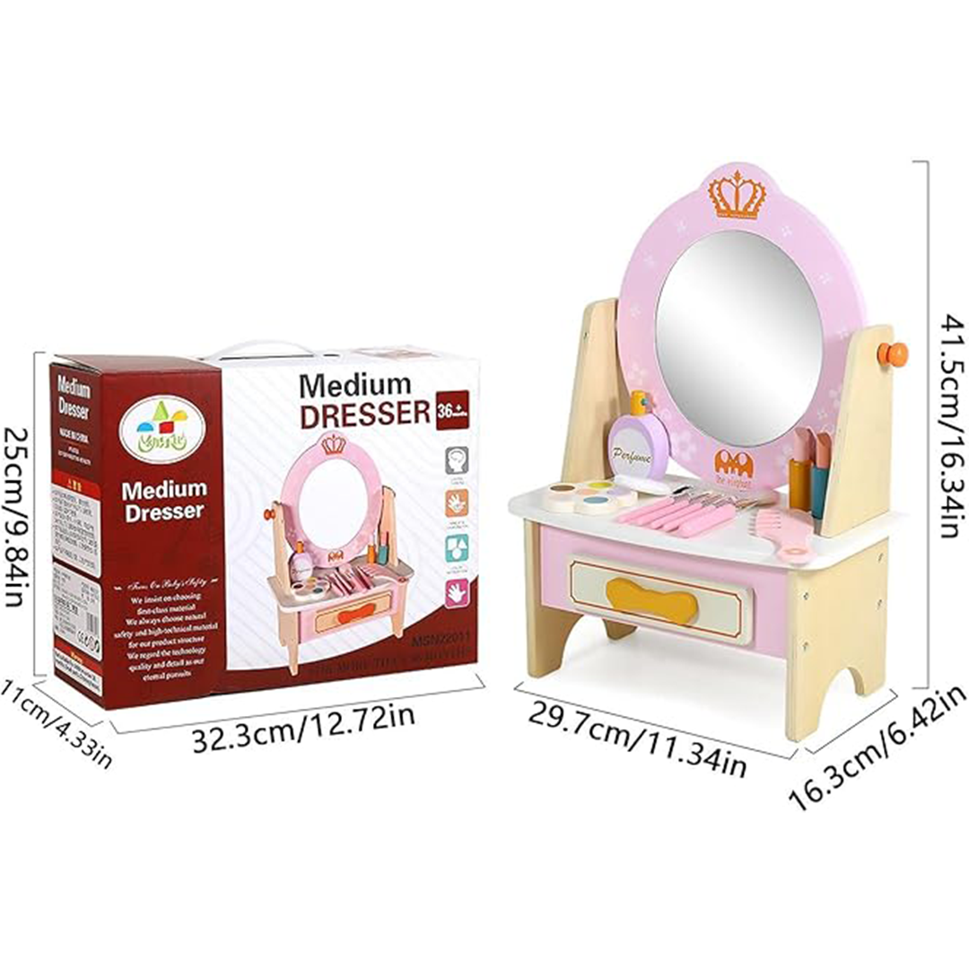 Extrokids Wooden Dressing Table Toy Medium (3 Years+) : Developments Toys For Little Ones in India 