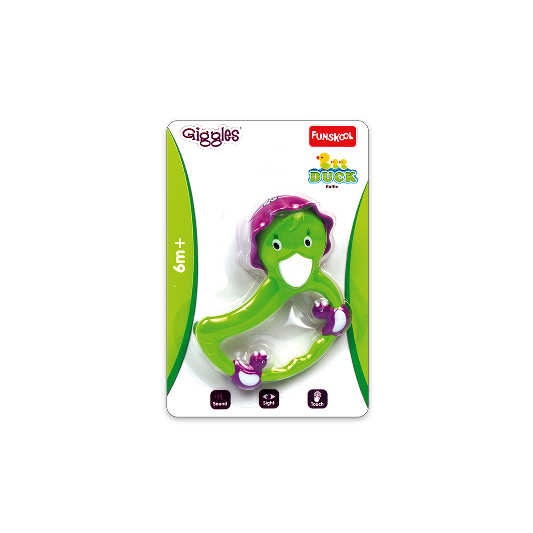 Funskool Giggles Duck Teether Rattle : Development Toy for Little Ones in India