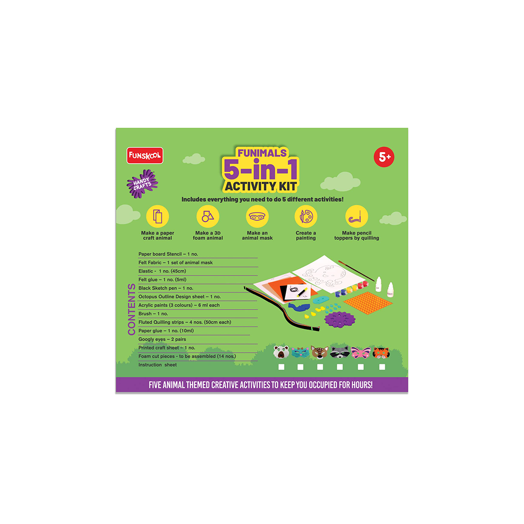 Funskool Hanydcrafts FUNIMALS 5-in-1 Activity Kit : Development Toy for Little Ones in India