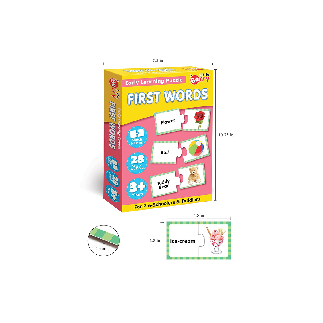 Little Berry First Words Early Learning Puzzle for Kids (3-7 Years) : Development Toys For Little Ones In India