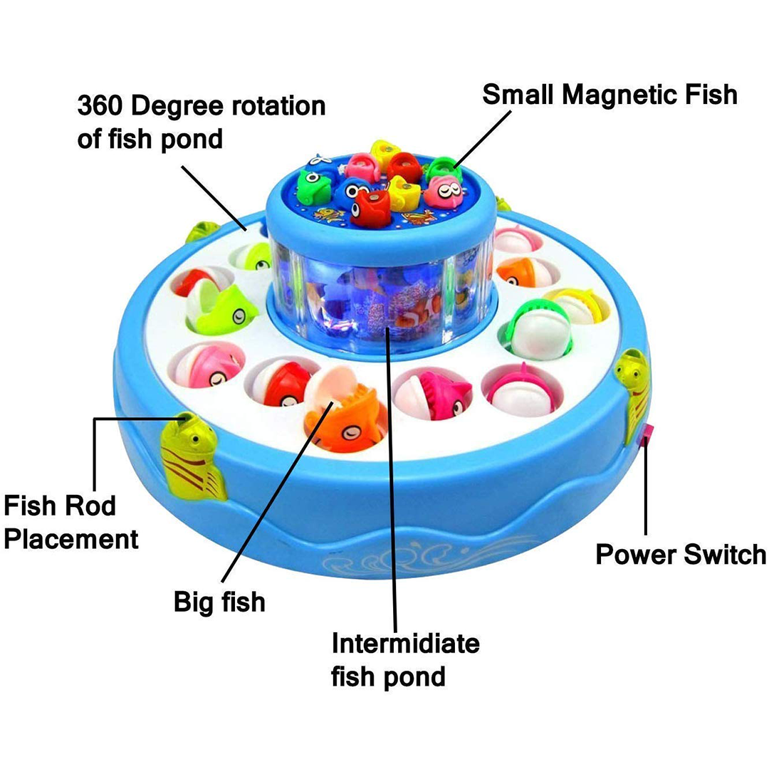 Baan Toys Fish Catching Game with Light and Music (3 Years+) : Development Toys For Little Ones In India