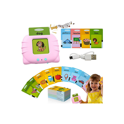 Baan Toys Talking Flash Cards Learning Toys Educational Device for 2-6 Years Old Kids Toddler 112 Flash Cards, Educational Toys Reading Machine with 224 Words : Development Toys For Little Ones In India